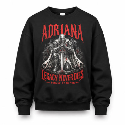 ADRIANA HS90-K04-109 - NAME Legacy Never Dies Forged By Honor Personalized Knight
