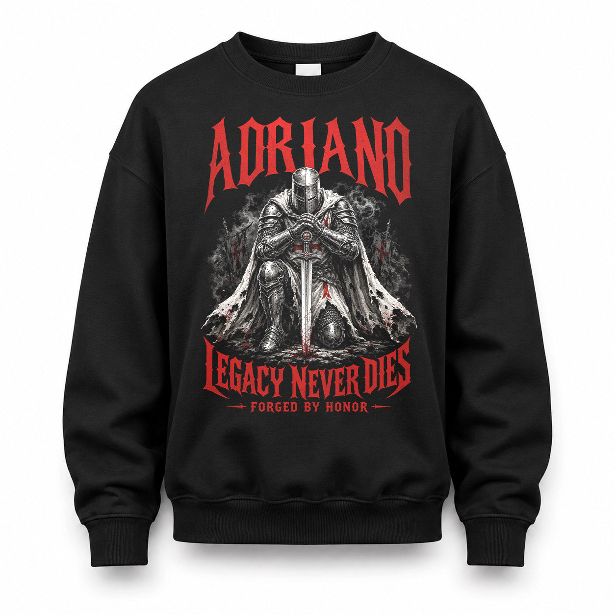 ADRIANO HS90-K04-109 - NAME Legacy Never Dies Forged By Honor Personalized Knight