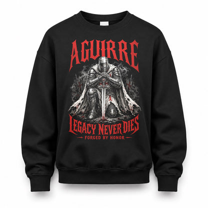AGUIRRE HS90-K04-109 - NAME Legacy Never Dies Forged By Honor Personalized Knight
