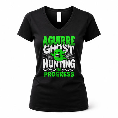 AGUIRRE HW22-K06-109 - NAME Ghost Hunting In Progress Personalized Halloween Shirt