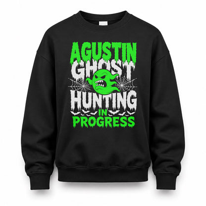 AGUSTIN HW22-K06-109 - NAME Ghost Hunting In Progress Personalized Halloween Shirt