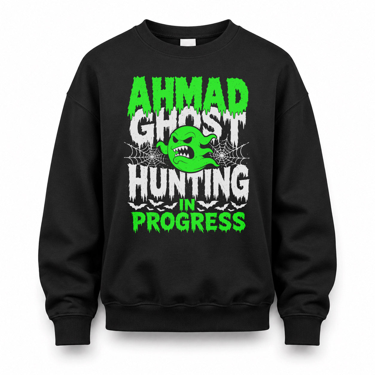AHMAD HW22-K06-109 - NAME Ghost Hunting In Progress Personalized Halloween Shirt
