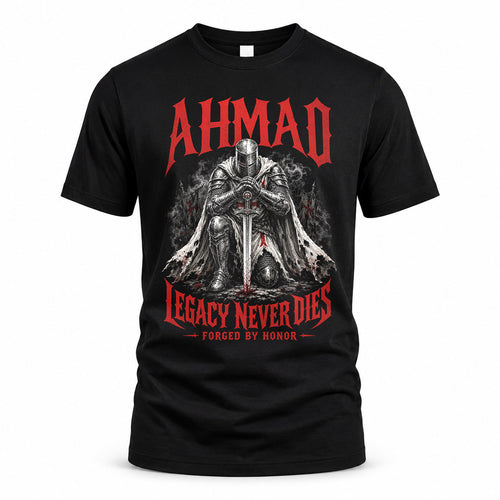 AHMAD HS90-K04-109 - NAME Legacy Never Dies Forged By Honor Personalized Knight