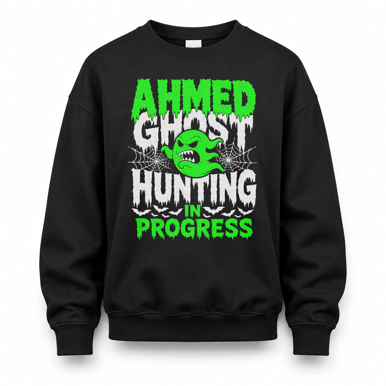 AHMED HW22-K06-109 - NAME Ghost Hunting In Progress Personalized Halloween Shirt
