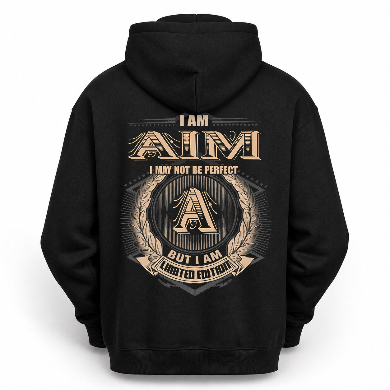AIM PH55-T25-Personalized Name Quote Apparel “I Am NAME May Not Be Perfect But I Am Limited Edition”