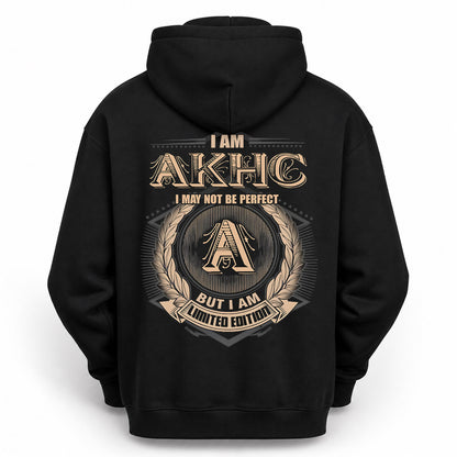 AKHC PH55-T25-Personalized Name Quote Apparel “I Am NAME May Not Be Perfect But I Am Limited Edition”