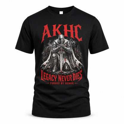 AKHC HS90-K04-109 - NAME Legacy Never Dies Forged By Honor Personalized Knight