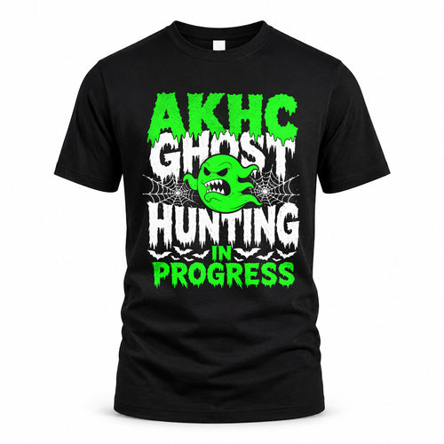 AKHC HW22-K06-109 - NAME Ghost Hunting In Progress Personalized Halloween Shirt