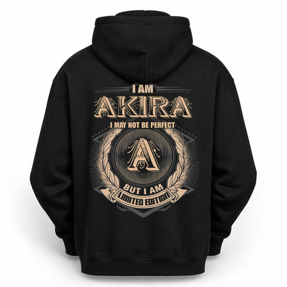 AKIRA PH55-T25-Personalized Name Quote Apparel “I Am NAME May Not Be Perfect But I Am Limited Edition”