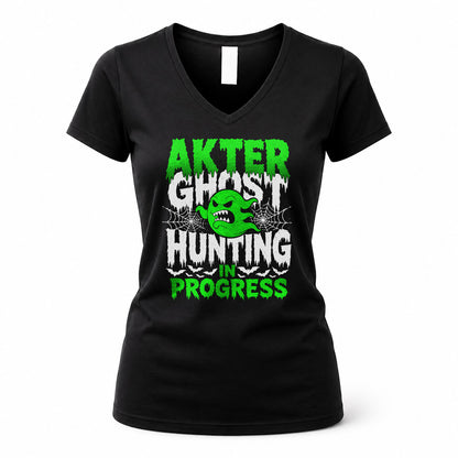 AKTER HW22-K06-109 - NAME Ghost Hunting In Progress Personalized Halloween Shirt