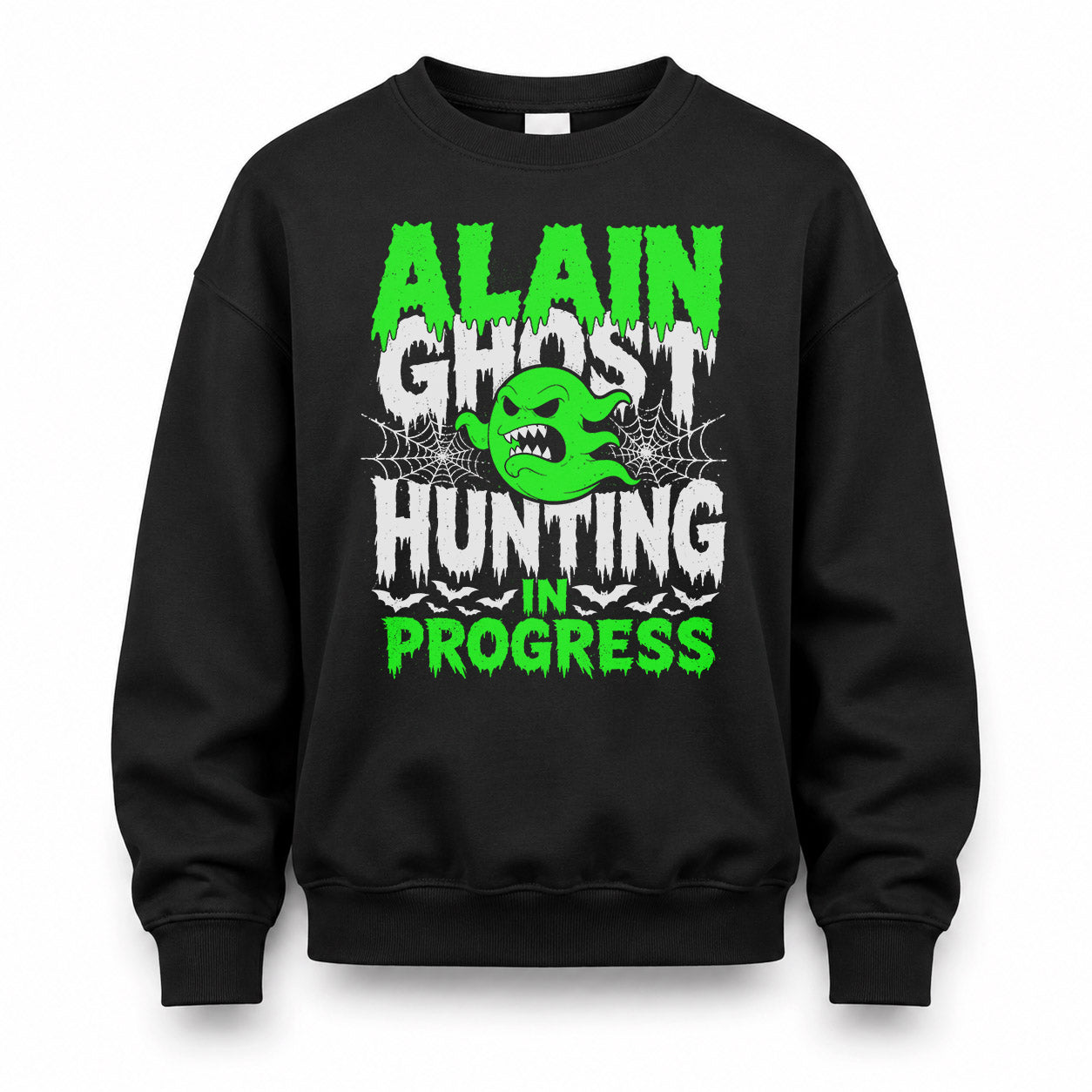 ALAIN HW22-K06-109 - NAME Ghost Hunting In Progress Personalized Halloween Shirt