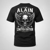 ALAIN P01-K24-229 – Personalized Skull Graphic Apparel “I Am NAME I May Not Be Perfect But I Am Limited Edition”