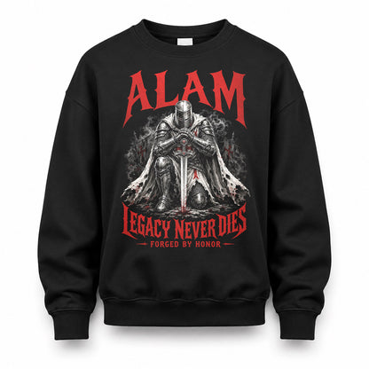 ALAM HS90-K04-109 - NAME Legacy Never Dies Forged By Honor Personalized Knight