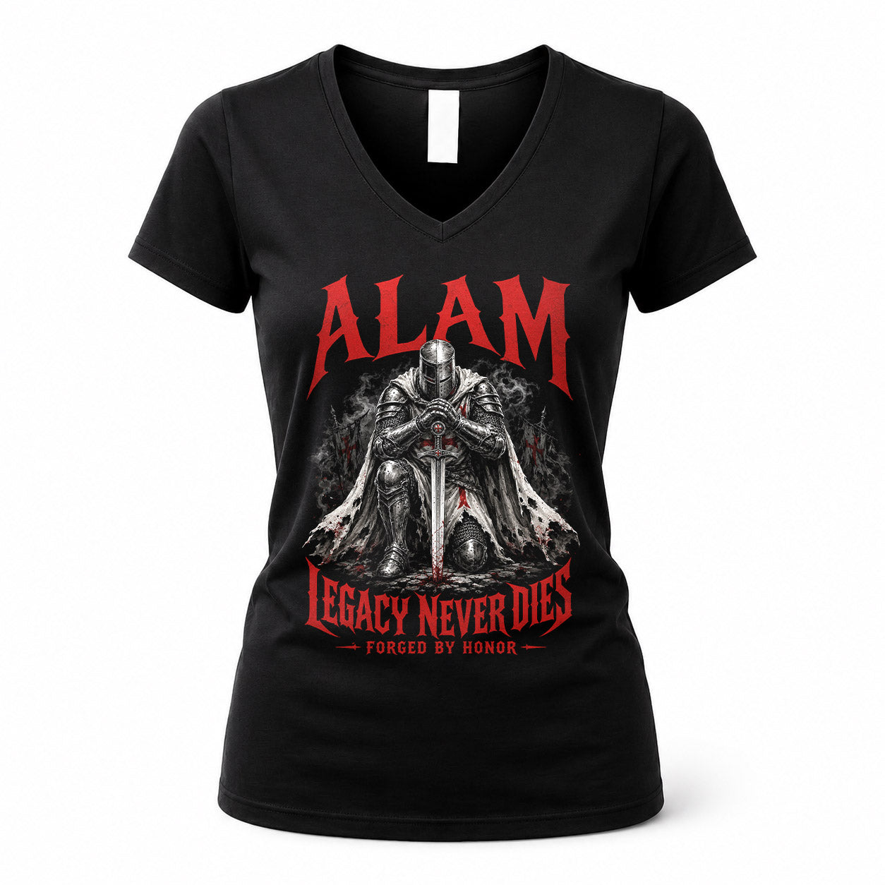 ALAM HS90-K04-109 - NAME Legacy Never Dies Forged By Honor Personalized Knight