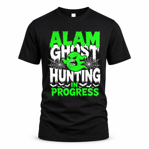 ALAM HW22-K06-109 - NAME Ghost Hunting In Progress Personalized Halloween Shirt