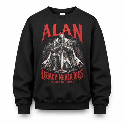 ALAN HS90-K04-109 - NAME Legacy Never Dies Forged By Honor Personalized Knight