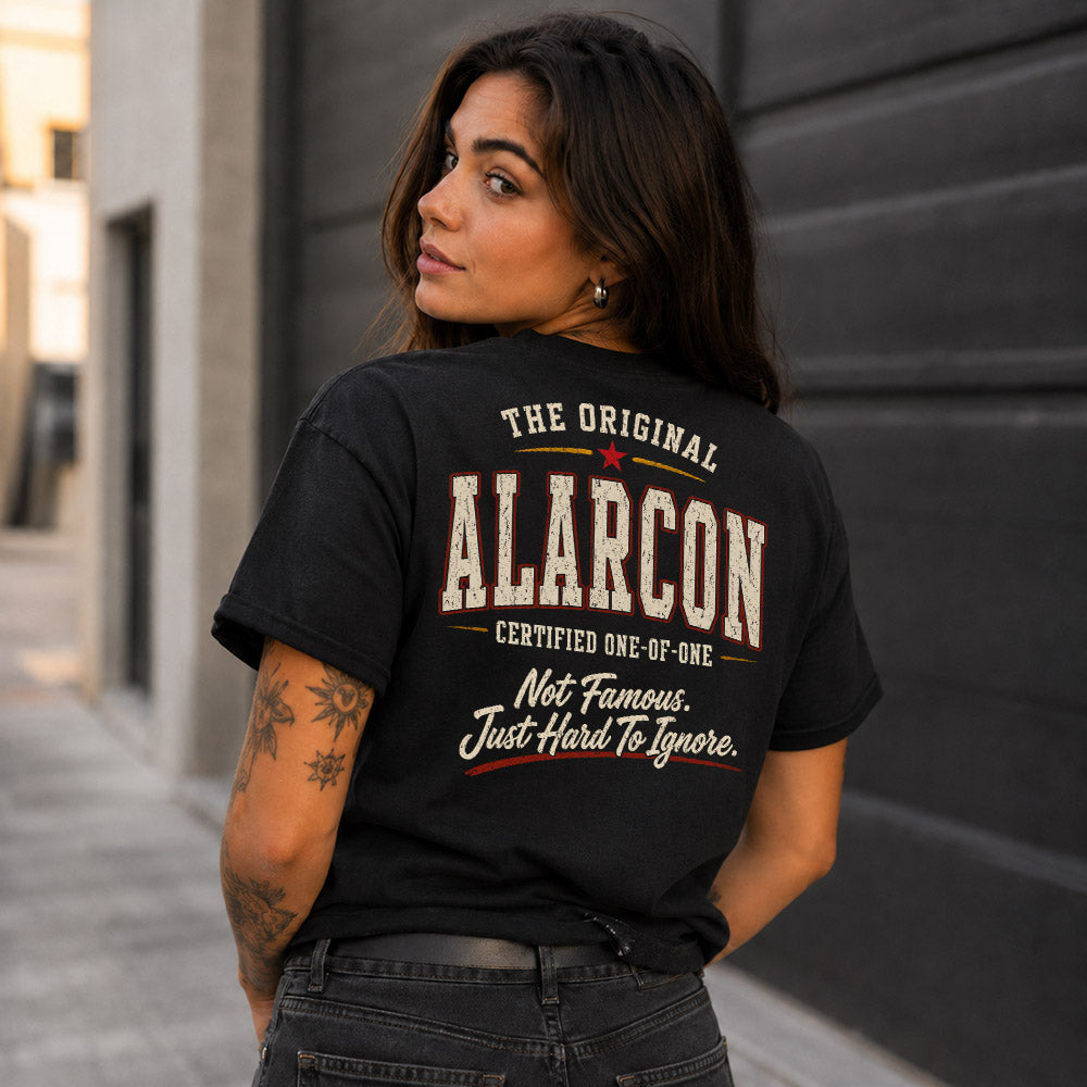ALARCON W68-F2-168 – Personalized Original Issue Apparel “The Original NAME Certified One-of-One"