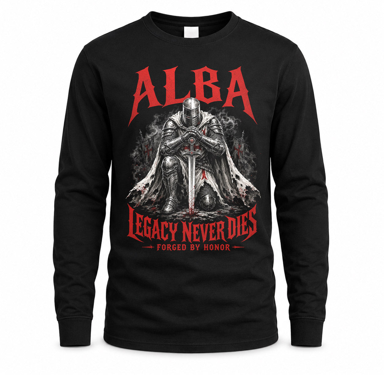ALBA HS90-K04-109 - NAME Legacy Never Dies Forged By Honor Personalized Knight