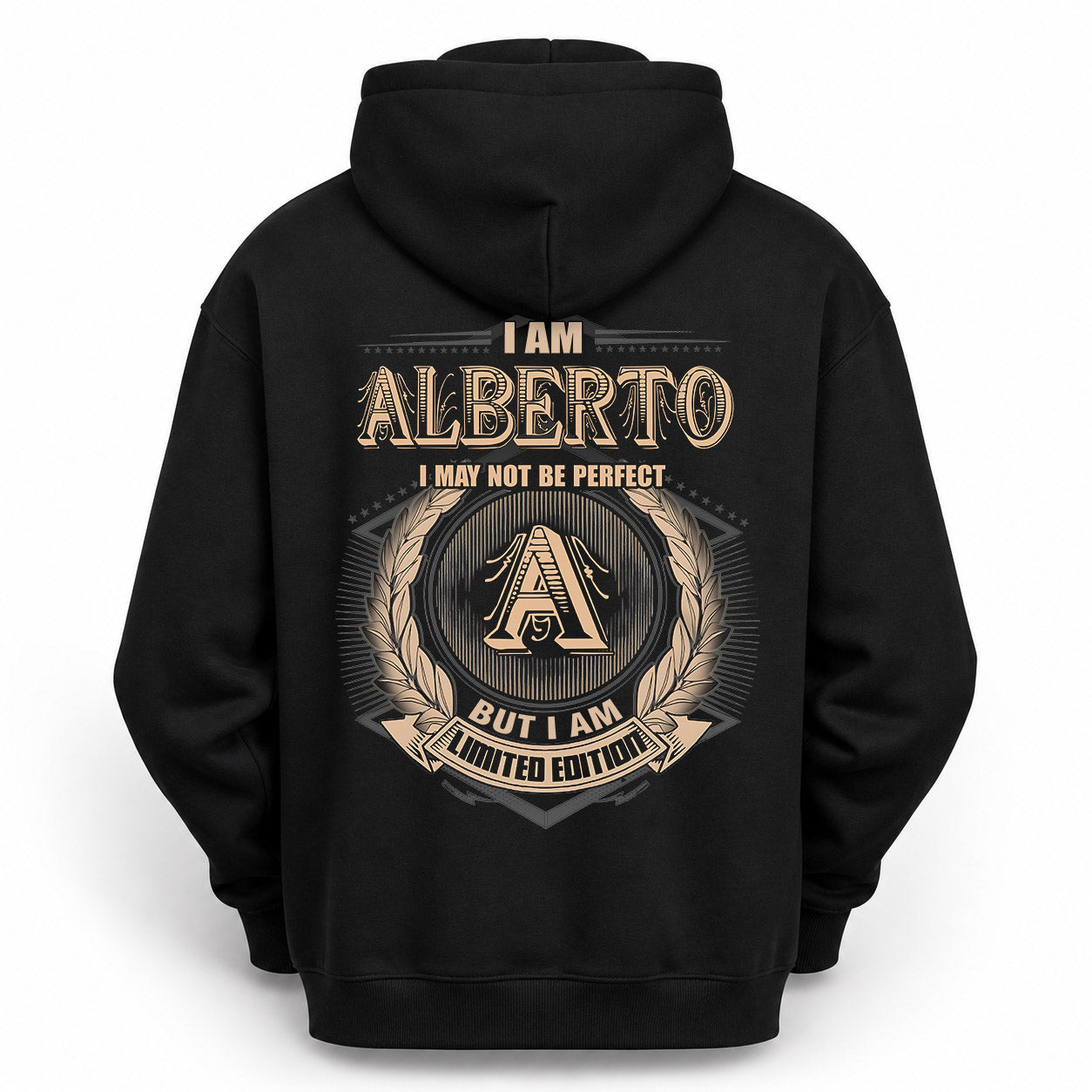 ALBERTO PH55-T25-Personalized Name Quote Apparel “I Am NAME May Not Be Perfect But I Am Limited Edition”