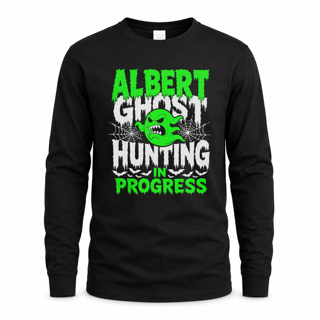 ALBERT HW22-K06-109 - NAME Ghost Hunting In Progress Personalized Halloween Shirt