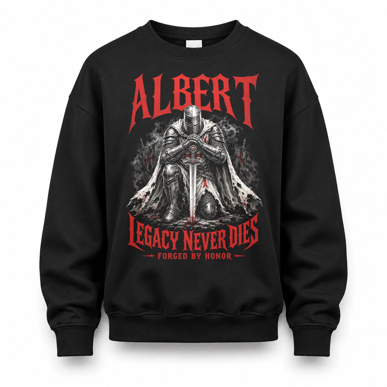 ALBERT HS90-K04-109 - NAME Legacy Never Dies Forged By Honor Personalized Knight