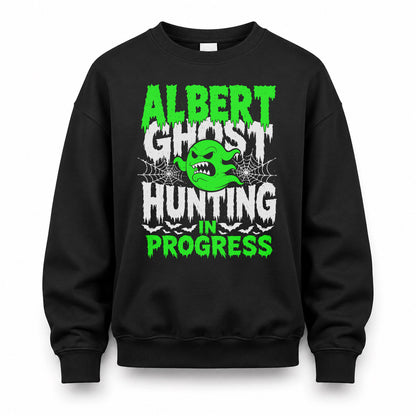 ALBERT HW22-K06-109 - NAME Ghost Hunting In Progress Personalized Halloween Shirt