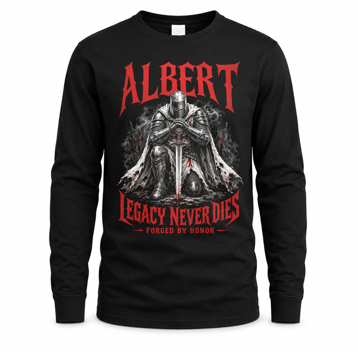 ALBERT HS90-K04-109 - NAME Legacy Never Dies Forged By Honor Personalized Knight