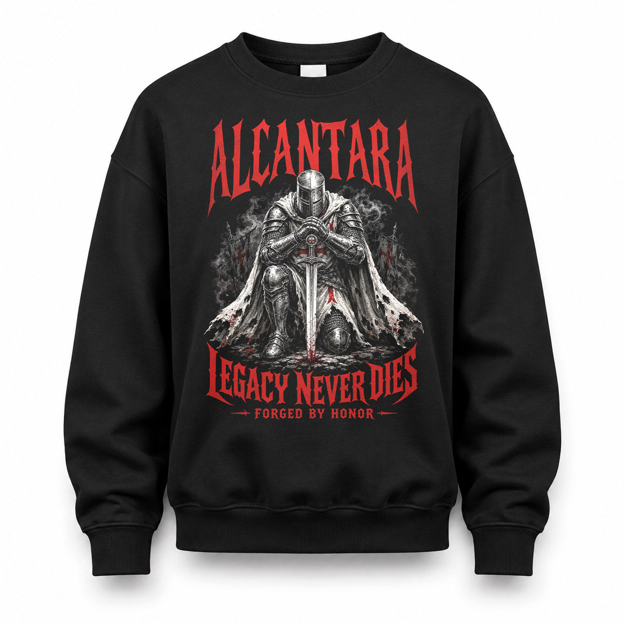 ALCANTARA HS90-K04-109 - NAME Legacy Never Dies Forged By Honor Personalized Knight