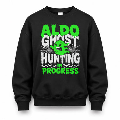 ALDO HW22-K06-109 - NAME Ghost Hunting In Progress Personalized Halloween Shirt