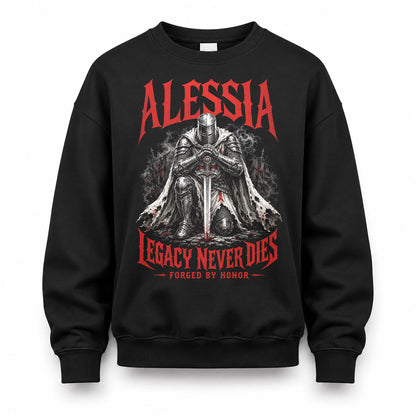 ALESSIA HS90-K04-109 - NAME Legacy Never Dies Forged By Honor Personalized Knight