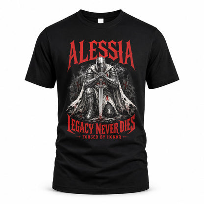 ALESSIA HS90-K04-109 - NAME Legacy Never Dies Forged By Honor Personalized Knight