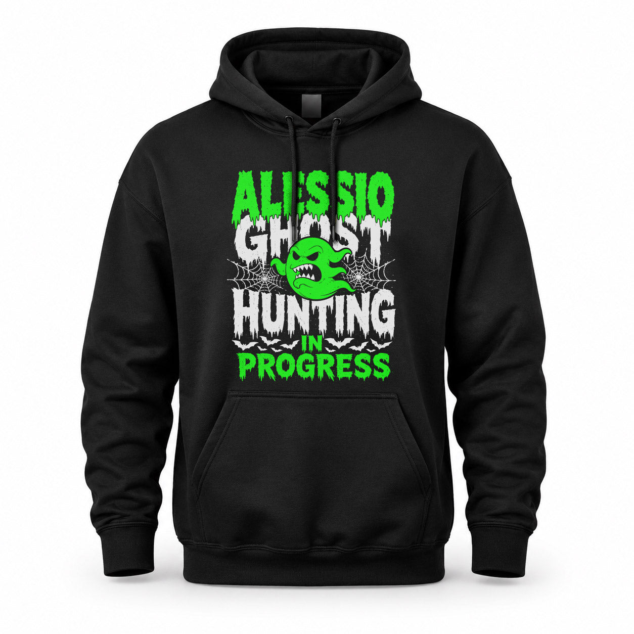 ALESSIO HW22-K06-109 - NAME Ghost Hunting In Progress Personalized Halloween Shirt