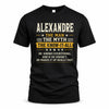 ALEXANDRE TM90-K04-125 - NAME Legendary Know-It-All Personalized Funny Shirt
