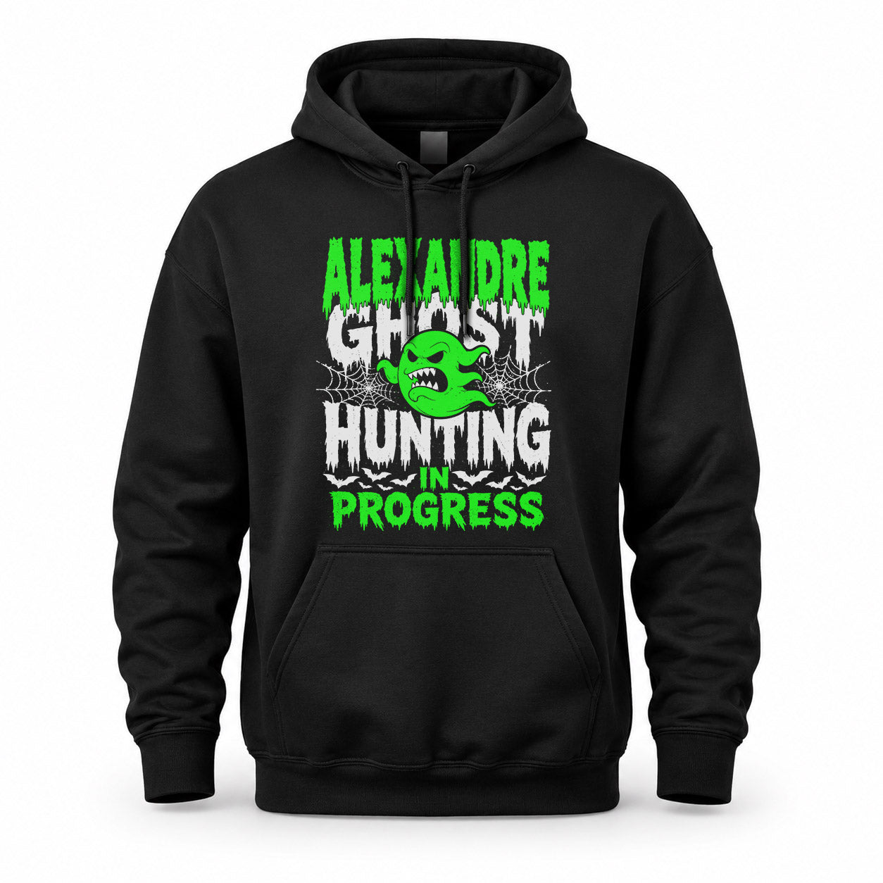 ALEXANDRE HW22-K06-109 - NAME Ghost Hunting In Progress Personalized Halloween Shirt
