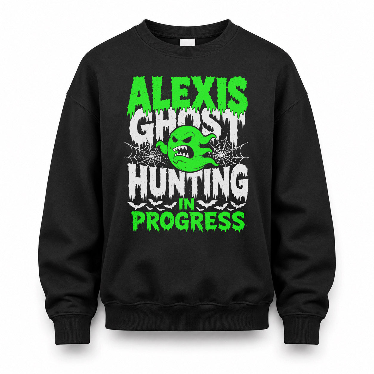 ALEXIS HW22-K06-109 - NAME Ghost Hunting In Progress Personalized Halloween Shirt