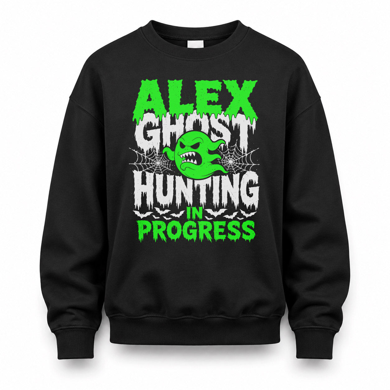ALEX HW22-K06-109 - NAME Ghost Hunting In Progress Personalized Halloween Shirt
