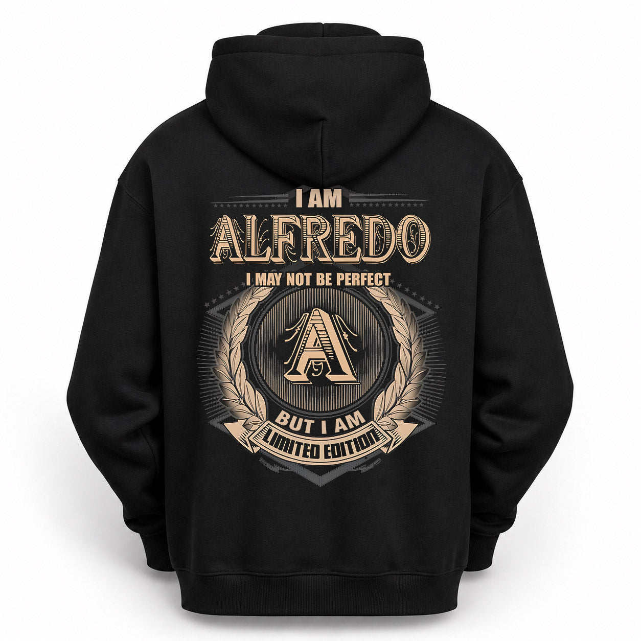 ALFREDO PH55-T25-Personalized Name Quote Apparel “I Am NAME May Not Be Perfect But I Am Limited Edition”