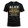 ALICE TM90-K04-125 - NAME Legendary Know-It-All Personalized Funny Shirt
