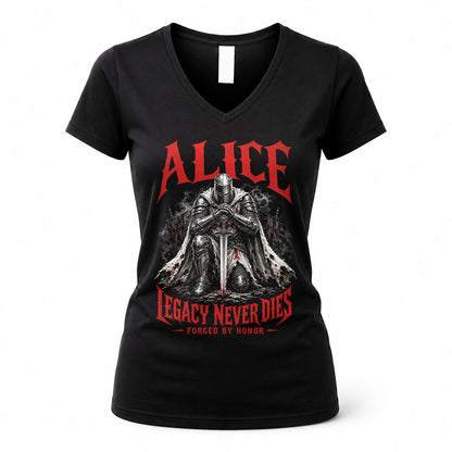 ALICE HS90-K04-109 - NAME Legacy Never Dies Forged By Honor Personalized Knight