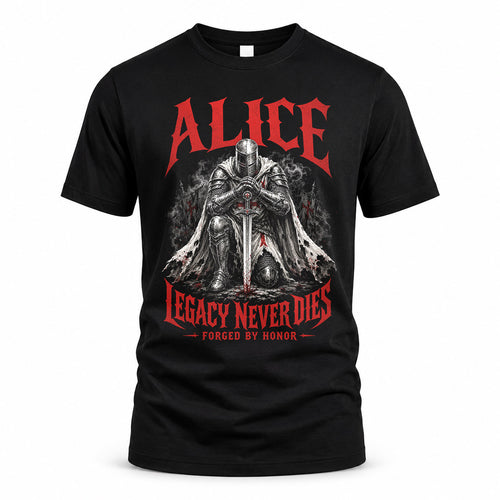 ALICE HS90-K04-109 - NAME Legacy Never Dies Forged By Honor Personalized Knight