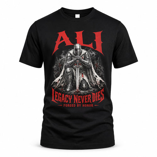 ALI HS90-K04-109 - NAME Legacy Never Dies Forged By Honor Personalized Knight