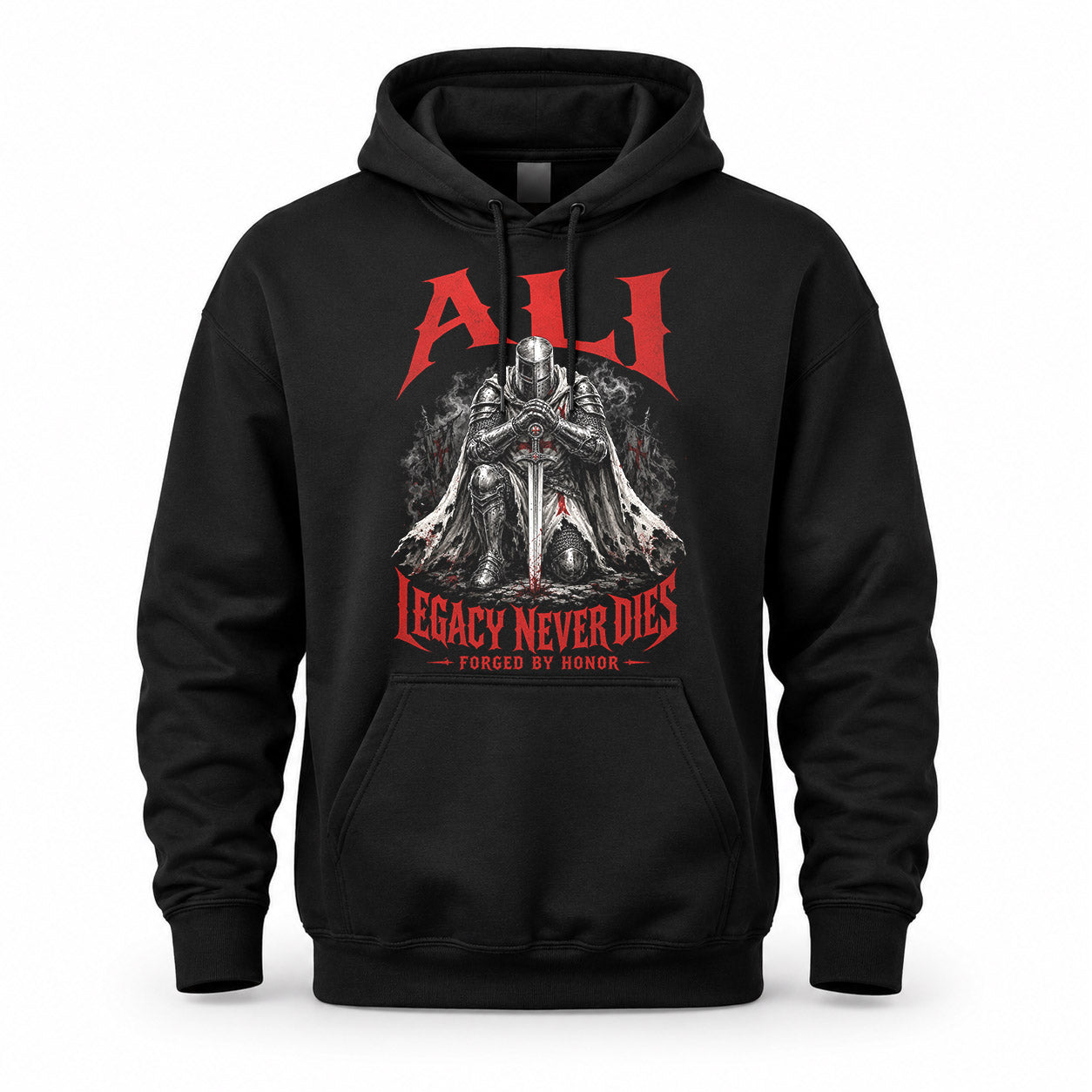 ALI HS90-K04-109 - NAME Legacy Never Dies Forged By Honor Personalized Knight