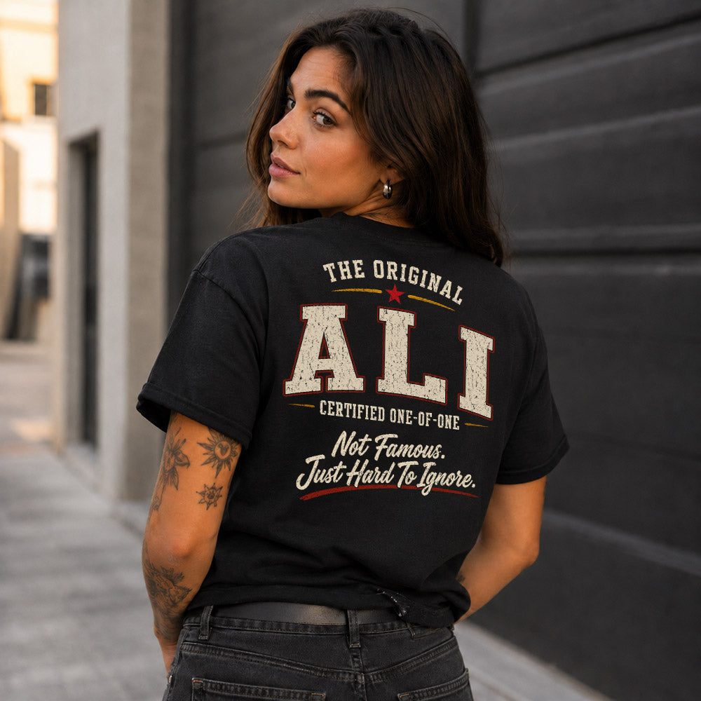 ALI W68-F2-168 – Personalized Original Issue Apparel “The Original NAME Certified One-of-One"