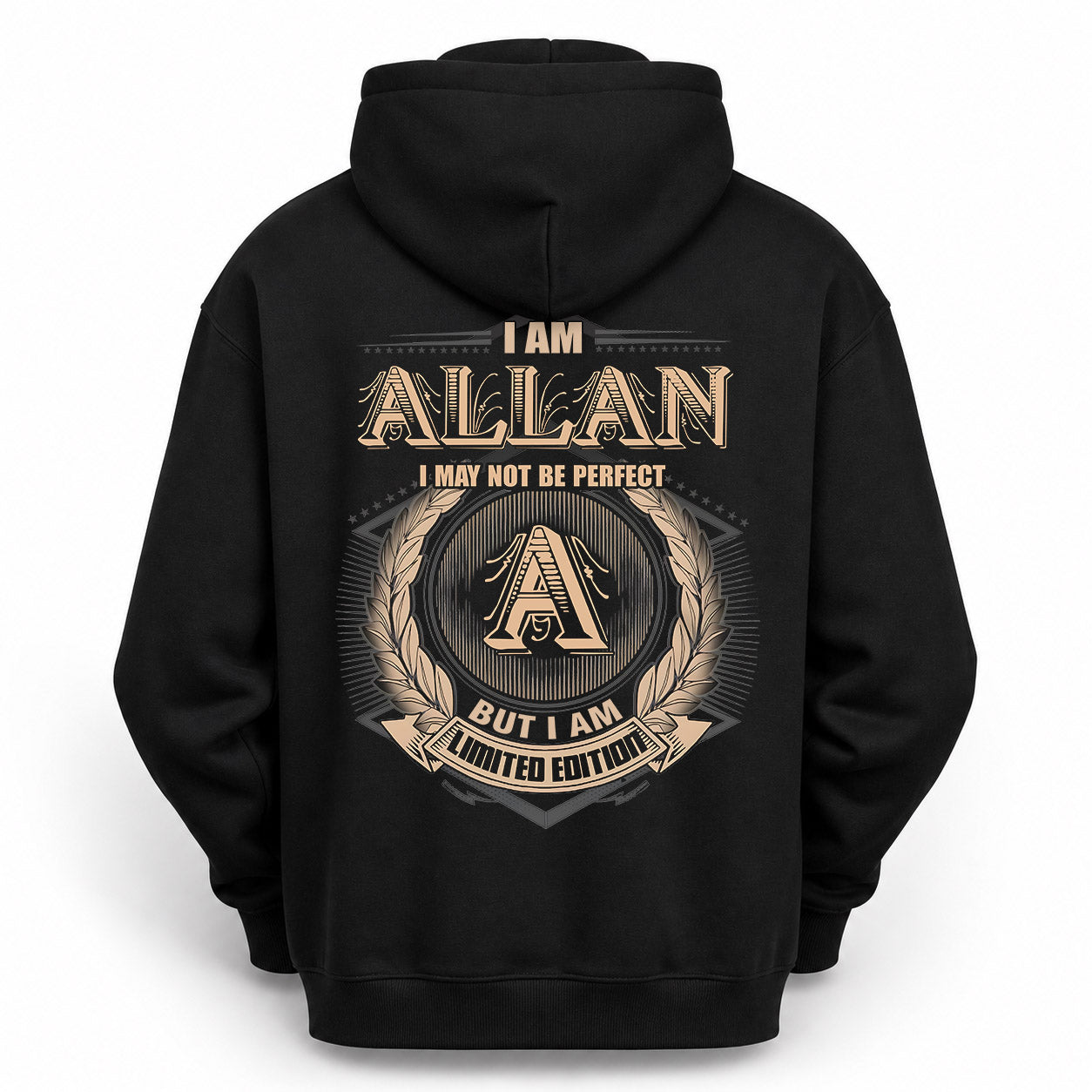 ALLAN PH55-T25-Personalized Name Quote Apparel “I Am NAME May Not Be Perfect But I Am Limited Edition”