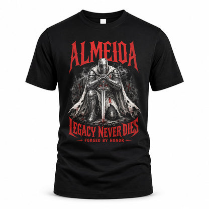 ALMEIDA HS90-K04-109 - NAME Legacy Never Dies Forged By Honor Personalized Knight
