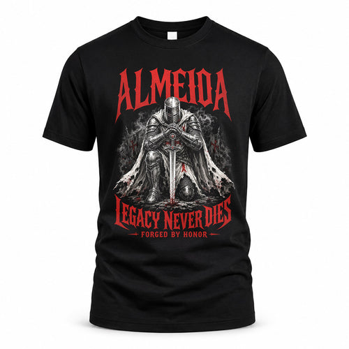 ALMEIDA HS90-K04-109 - NAME Legacy Never Dies Forged By Honor Personalized Knight