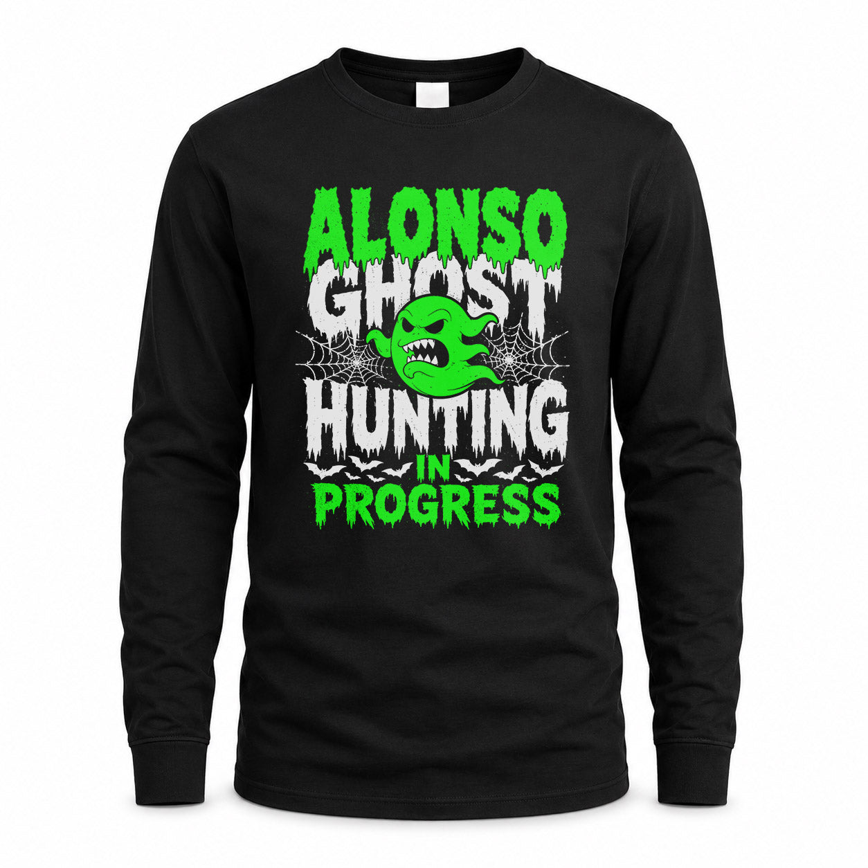 ALONSO HW22-K06-109 - NAME Ghost Hunting In Progress Personalized Halloween Shirt