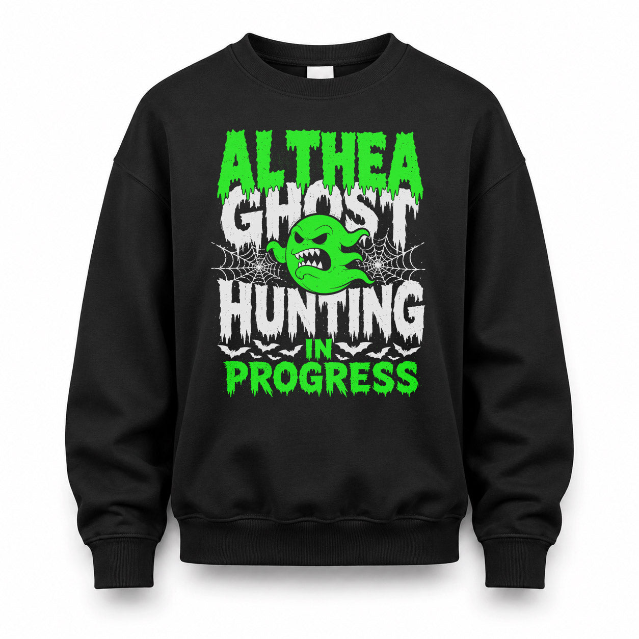 ALTHEA HW22-K06-109 - NAME Ghost Hunting In Progress Personalized Halloween Shirt