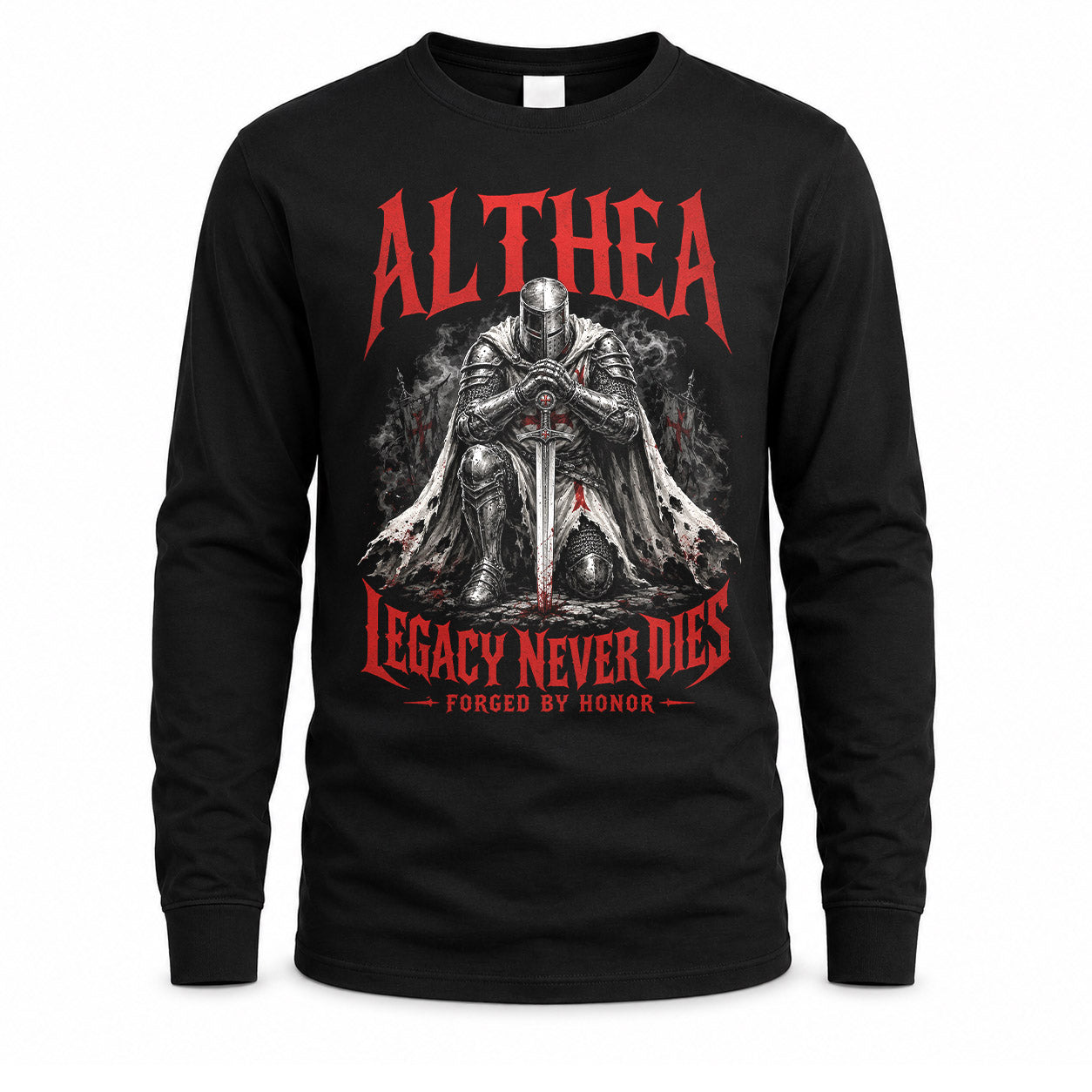 ALTHEA HS90-K04-109 - NAME Legacy Never Dies Forged By Honor Personalized Knight