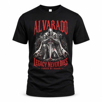 ALVARADO HS90-K04-109 - NAME Legacy Never Dies Forged By Honor Personalized Knight
